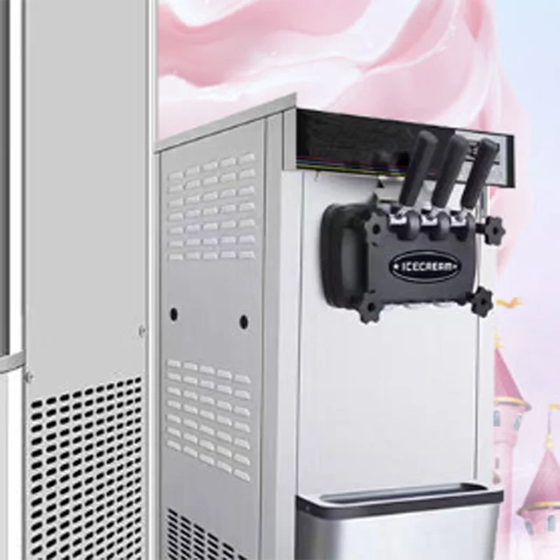 Commercial Ice Cream Machine Stainless Steel Cream Ice Maker 220v Hopper Factory Price