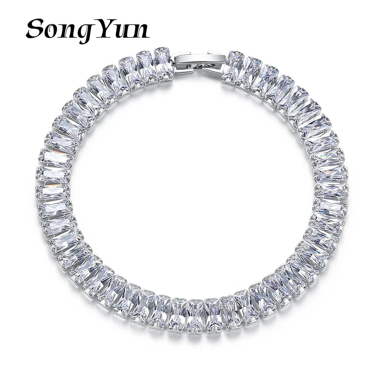 

SongYun Jewelry MHT Quality Brass Bracelet Bangle Charm CZ 7A Zircon Minimalist Style Timeless Style Women Bracelets Jewelry