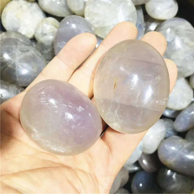 1000g Natural Crystal Palm Stone Polished Quartz Tumbled Stone Large particles Mineral Gravel Healing Home Fish tank Decorative