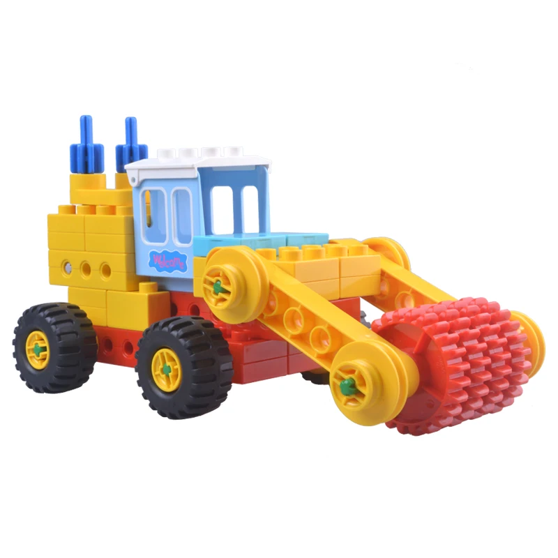 Mechanical Big Building Blocks Assemble Multifunction Spin Accessories Compatible Duplon DIY Technology Bricks Toys For Children