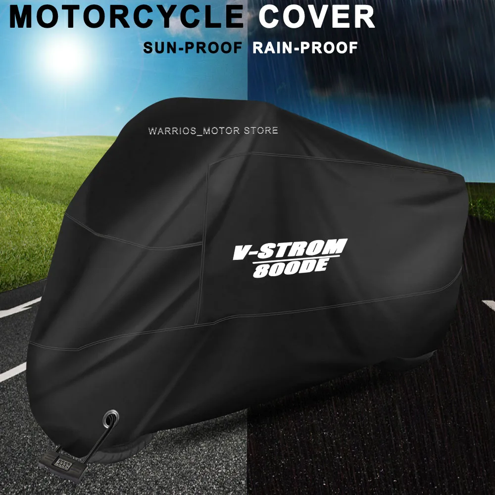 Motorcycle Cover UV Protection Dustproof Snowproof Motorcycle Waterproof Cover For Suzuki V-STORM 800DE v-strom 800de 2023