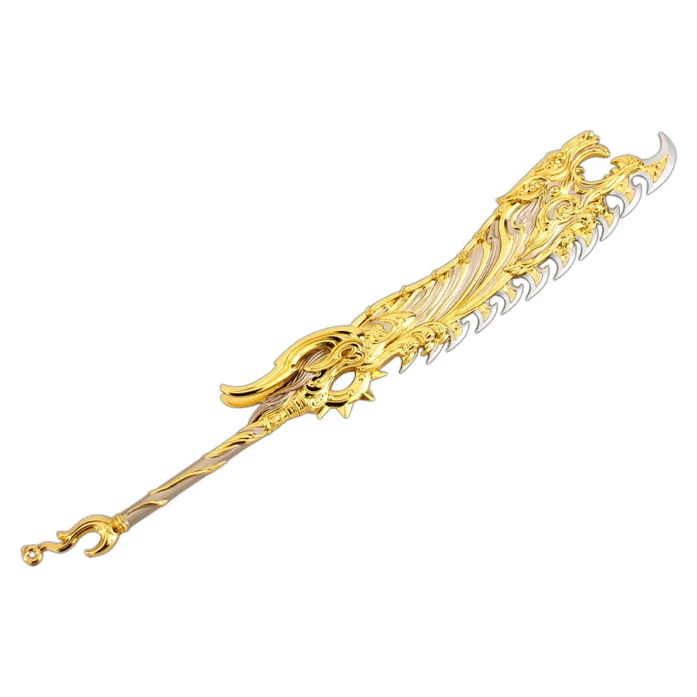 30cm naraka bladepoint periféricos de jogo chinês shan jun nu kuo faca arma de metal completo modelo mesa colecionável ornamento menino brinquedo