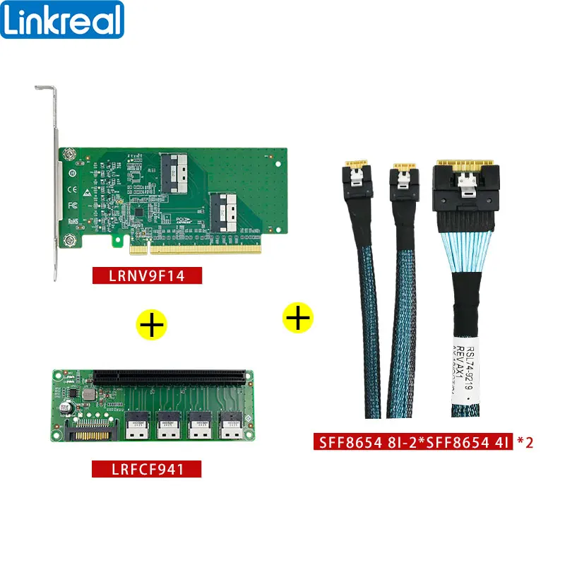 Imagem -02 - Linkreal-gpu Expansão para Pcie X16 Eletrônico-pcie Bifurcação Necessária Pelas Placas-mãe Pcie 4.0