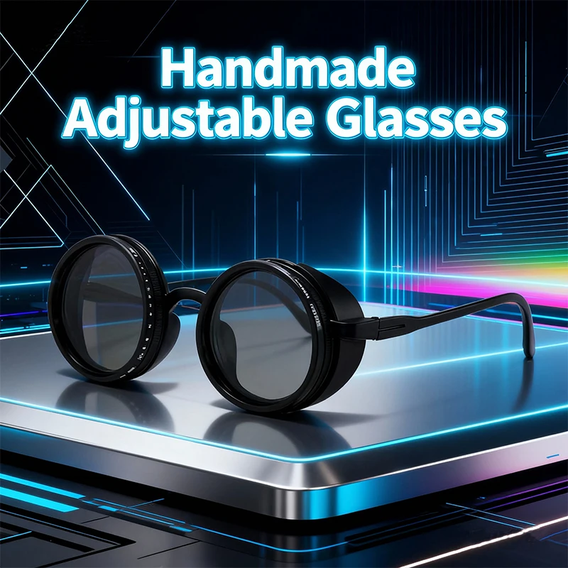 

Vintage Round Polarized ND9 Adjustable Dimming Sunglasses Men 2025 Luxury Brand Steampunk Sun Glasses Male Eyewear UV400 Shades