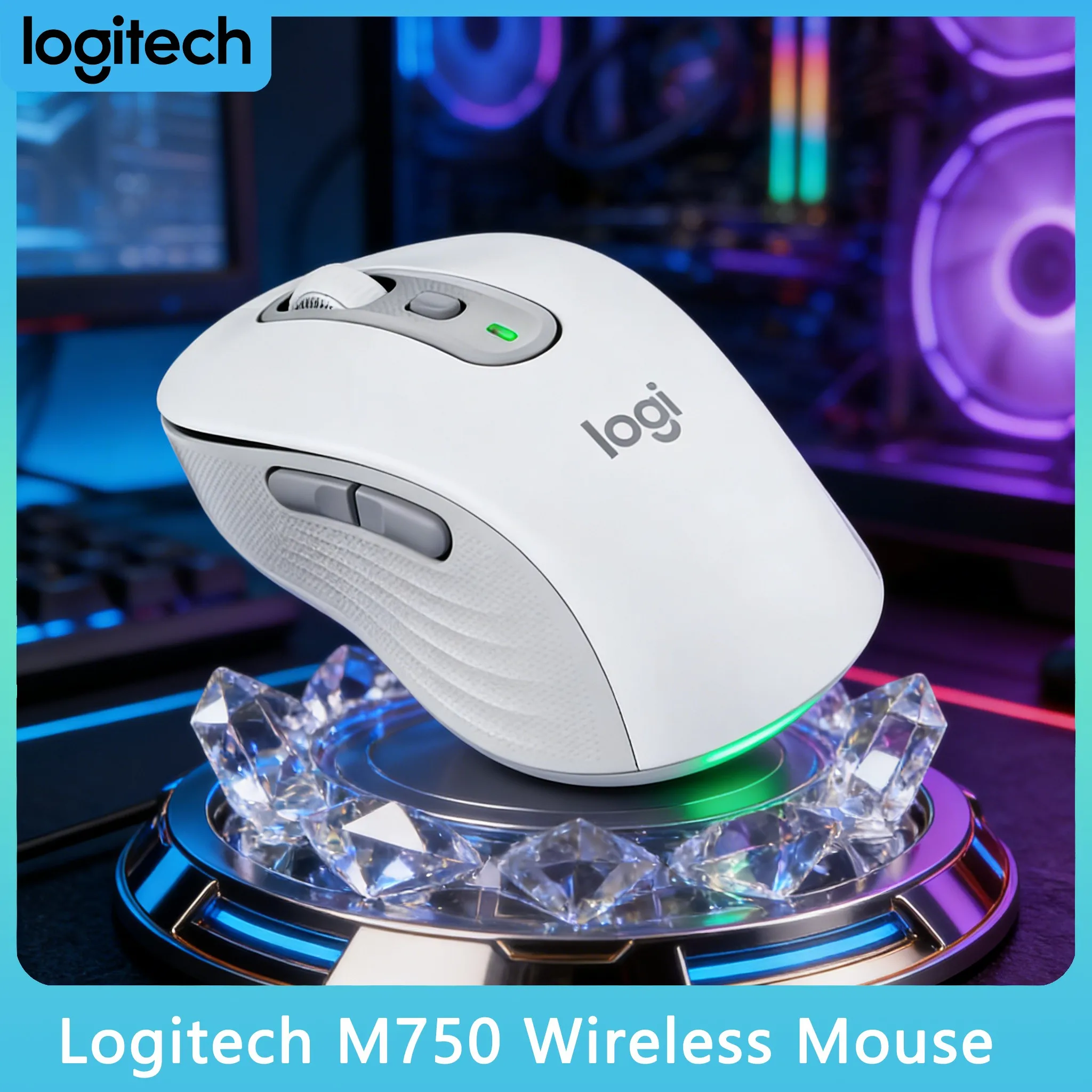 

Wireless Mouse Logitech M750 Easy to Clean Smooth Surface