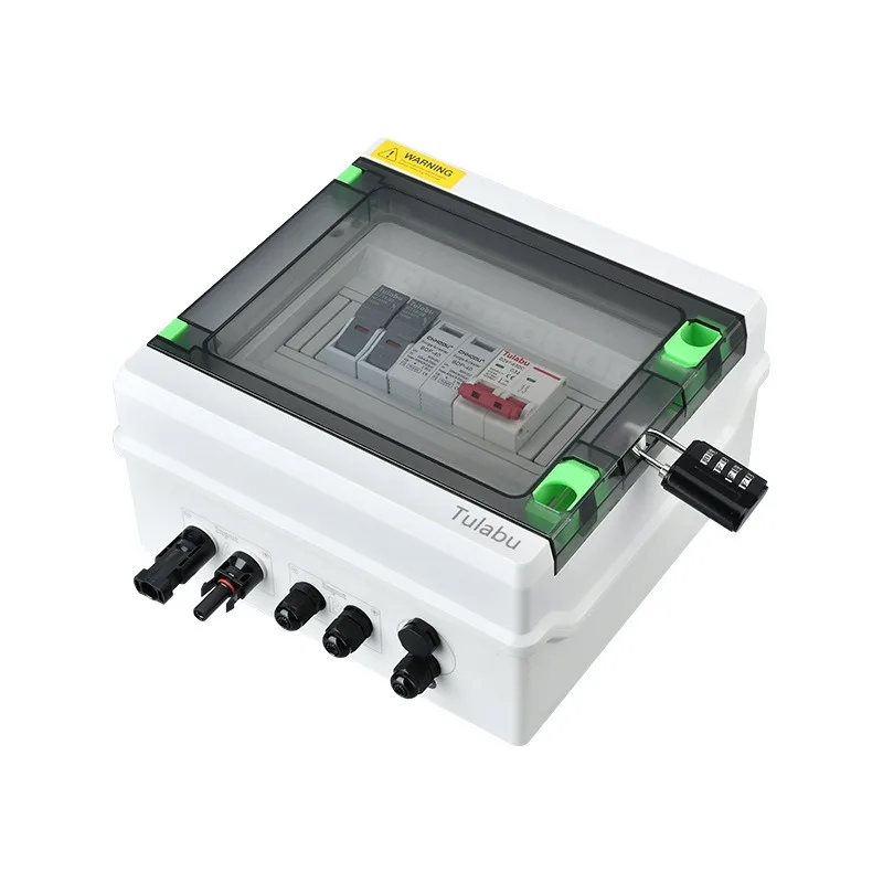 Photovoltaic Distribution Box DC500V 1 in 1 Out Solar DC Combiner Surge Photovoltaic Combiner