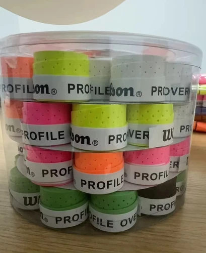 Imagen 1 del producto 60/12 Uds W tenis OverGrip bádminton Padel Squash Grip cinta entrenamiento sudor absorbente envolturas accesorios de tenis agarre de bádminton