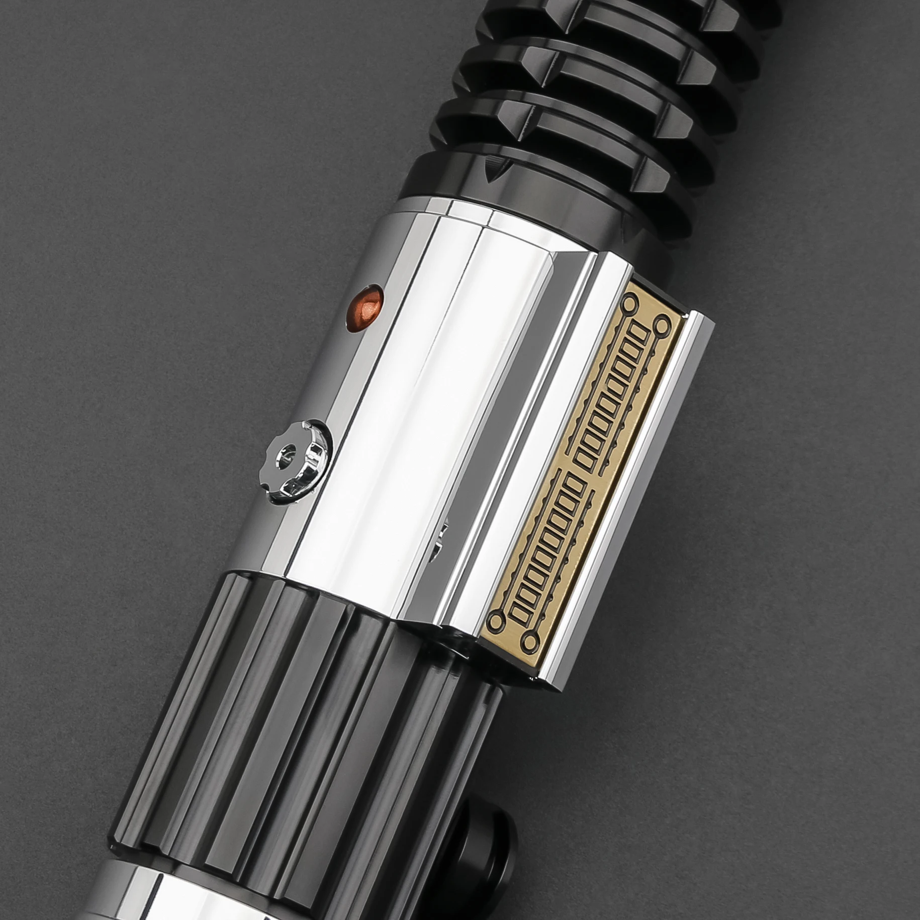 TXQSABER Obi-wan Replica Hilt Obi-wan EP3 Lege handgreep wordt geleverd met SD RGB SNV4-Pro Proffie Elektronische kit Geen Blade Jedi Master