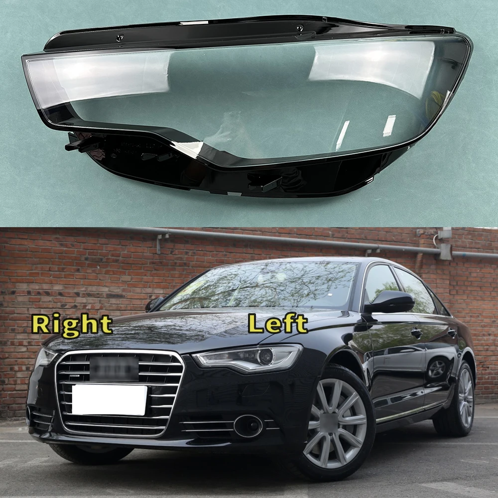 

For Audi A6 A6L C7 2012-2015 Headlight Cover Headlamp Shell Mask Transparent Lampshdade Lens Plexiglass Auto Replacement Parts