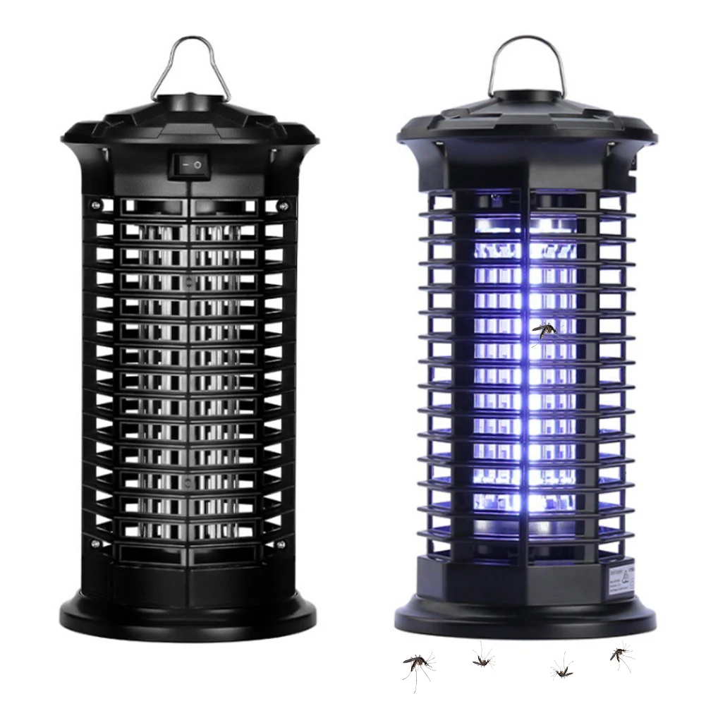 2-In-1 مصباح قتل البعوض مع مصباح ليد مضرب البعوض المنزلي الصامت مصيدة البعوض الكهربائية للمنزل غرفة نوم غرفة المعيشة