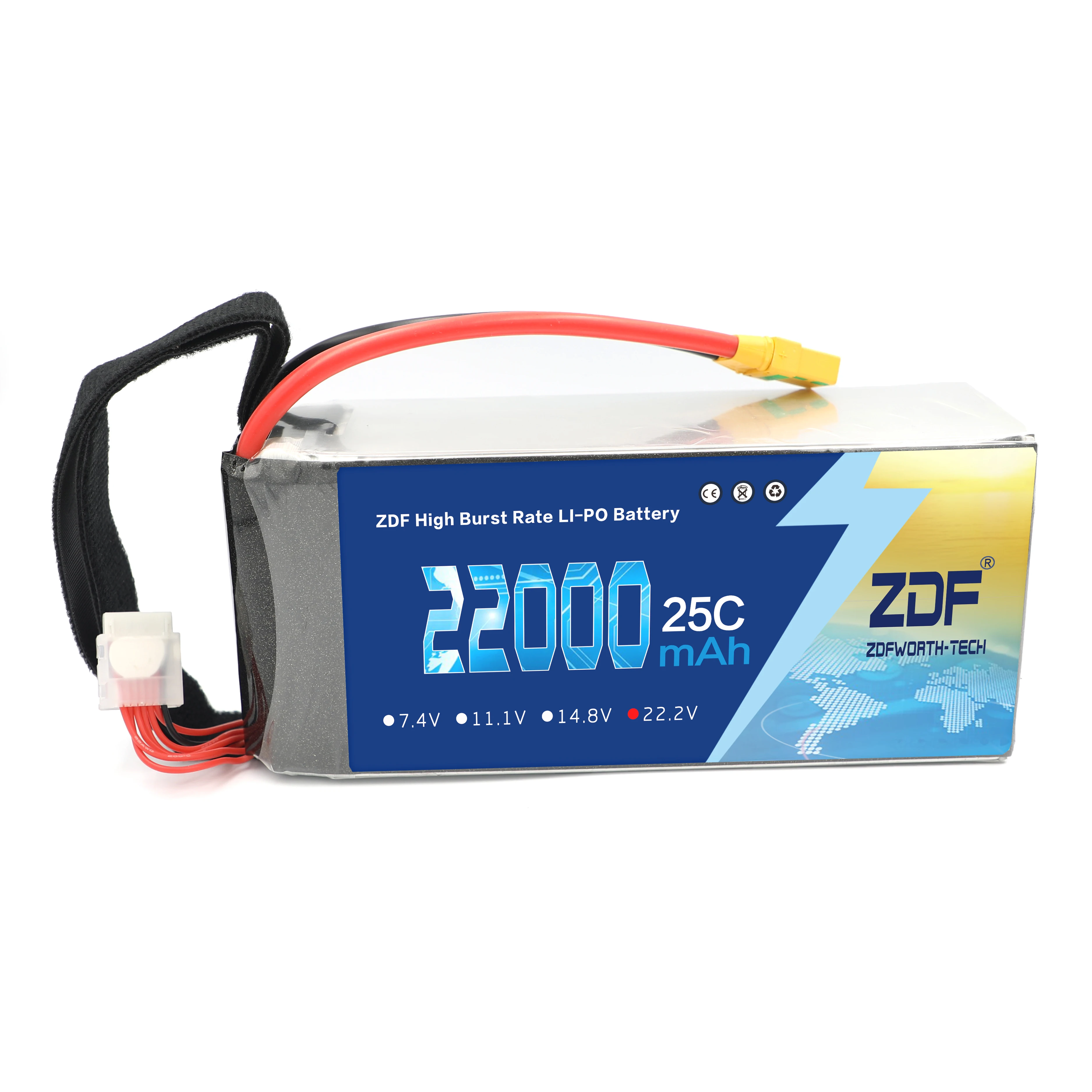 Nuova batteria 6S RC LiPo 22.2V 16000 22000mAh 25C 6S per aerei RC aereo Drone auto barca elicottero 22Ah batterie LiPo AKKU