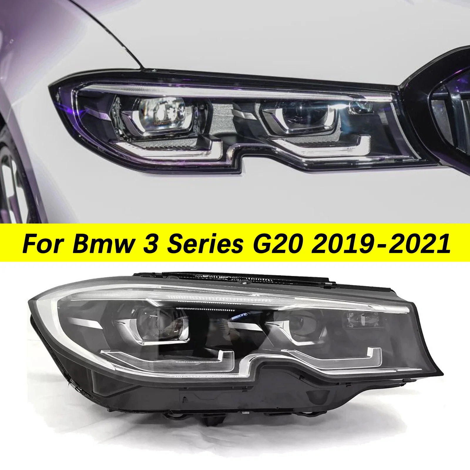 

Led 12V Headlamp Assembly For Bmw 3 Series G20 2019-2021 Auto Headlight Projector Lighting Sets Car Daytime Running Lights 1Pcs