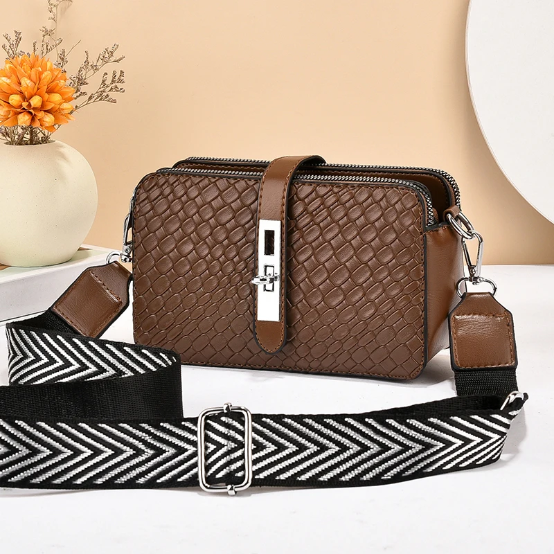 Women's PU Leather Shoulder Bag 2025 Spring Collection, Slim Crossbody Purse with RFID Protection & Multi-card Slots, Gift Idea
