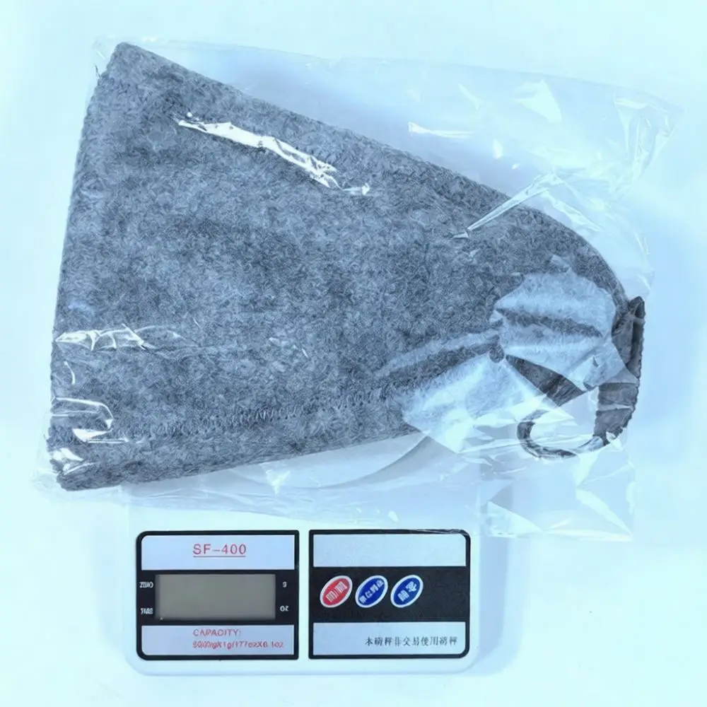 Grey Felt Sauna Hat Unisex Bath Cap Absorbent Headgear For Spa Room Shower Steam Bath Personal Care Accessories