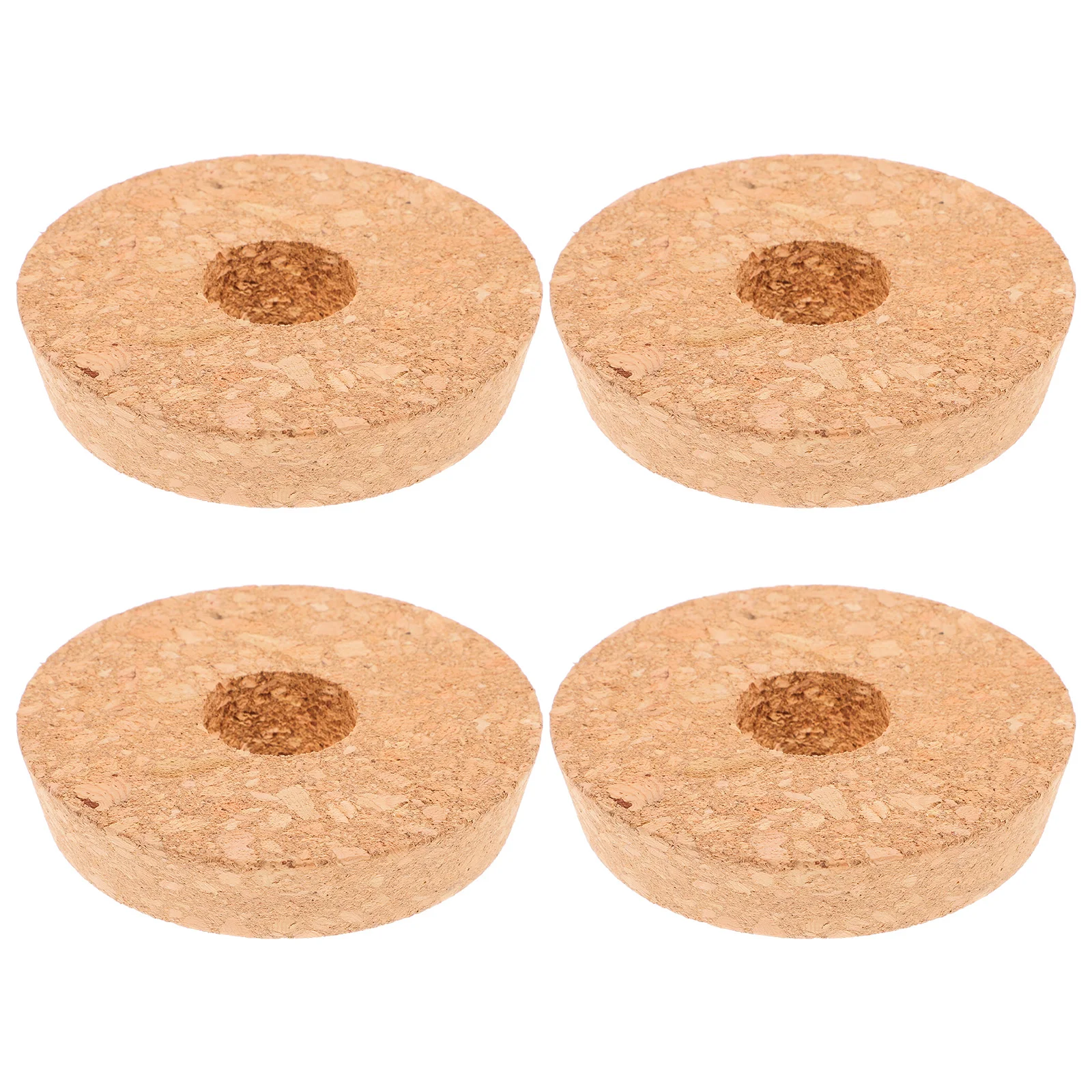 

4 Pcs Hydroponic Vase Wood Lids Glass Planter Corks Bottle Caps for Desktop Hollow Lid Planters Small Space Decor Root View