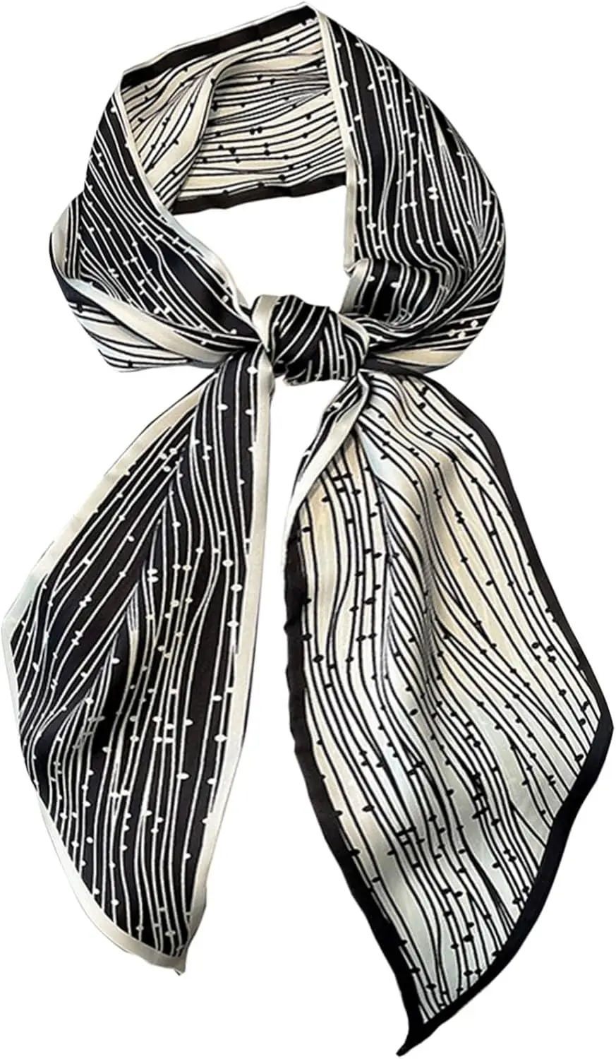 

Dailyacc Silky Head Scarf For Women Lightweight Neck Tie Hair Fashion Scarves