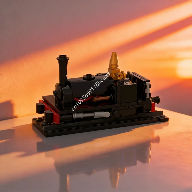 166 Piezas MOC Quarry Hunslet Nesta, Bloques de Construcción de Trenes, Modelo de Construcción, Idea Creativa, Juguete Educativo, Regalos de Navidad, Ladrillos para Niños