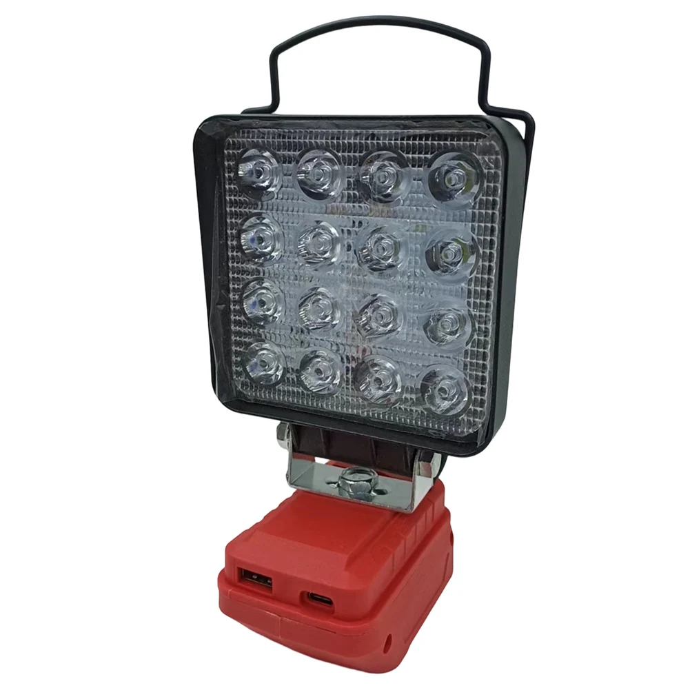 For Camping For Outdoor Use Cordless Camping Light Camping 16pcs LED Chips 18V Battery Compatible Bendable Lamp Head
