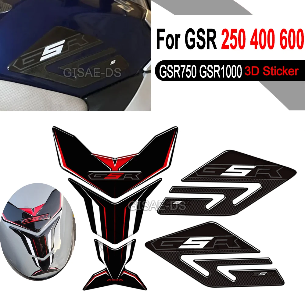 

3D Epoxy Tank Pad Sticker For Suzuki GSR250 GSR400 GSR600 GSR750 GSR1000 Motorcycle Anti-Slip Fuel Guard Decals Kit