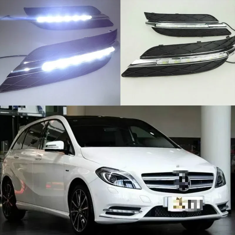 2pcs LED Car DRL Kit For Benz W245 B Class B180/B150/B170/B200 2008 2009 2010 Daytime Running Lights LED Daylight Fog