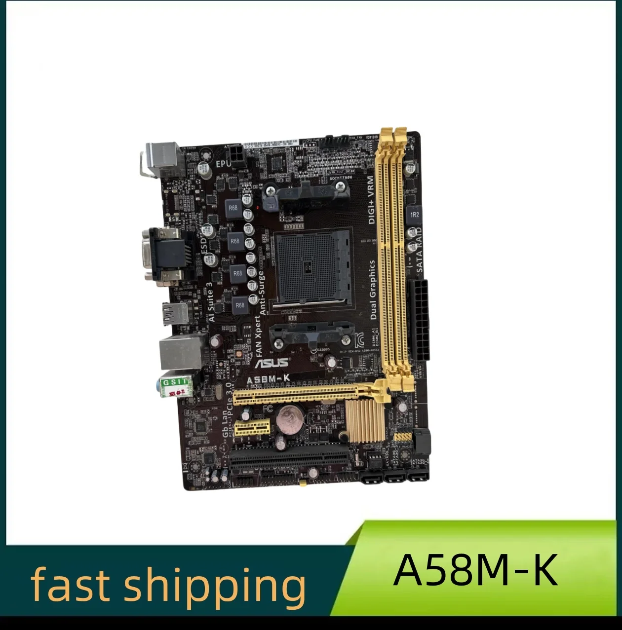 For Asus A58M-K computer FM2B main board COM integrated DVI desktop DDR3 small board