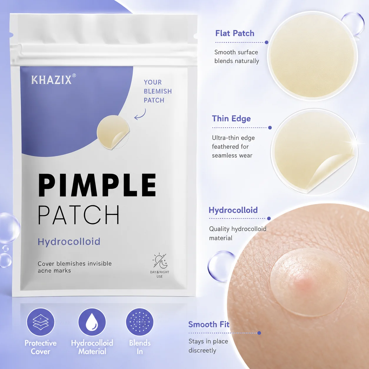 372PCS Plester Jerawat Hidroko - Hydrocolloid Acne Patch ulasan dan harga