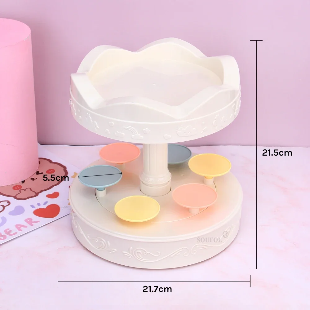 360 Degree Automatic Rotating Dessert Table Rotary Sushi Machine Cupcakes Macarons Turntable Display Wedding Birthday Machine