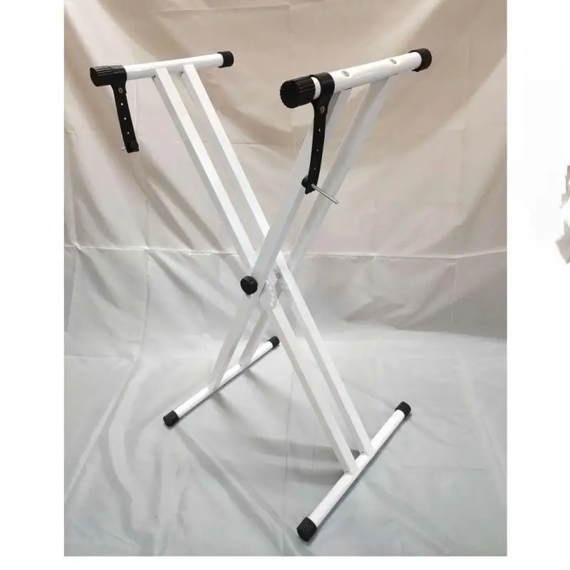 

1Pc White Detachable Electronic Piano Holder Portable Foldable X-Shape Stand Stage Performance Musical Instrument Accessories