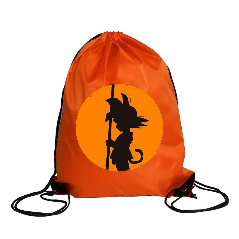 Dragon Balles Drawstring Bag Boy Anime Figure Print Sports Backpack Trendy Cool Cycling Backpacks Large Capacity Storage Pouch view 5