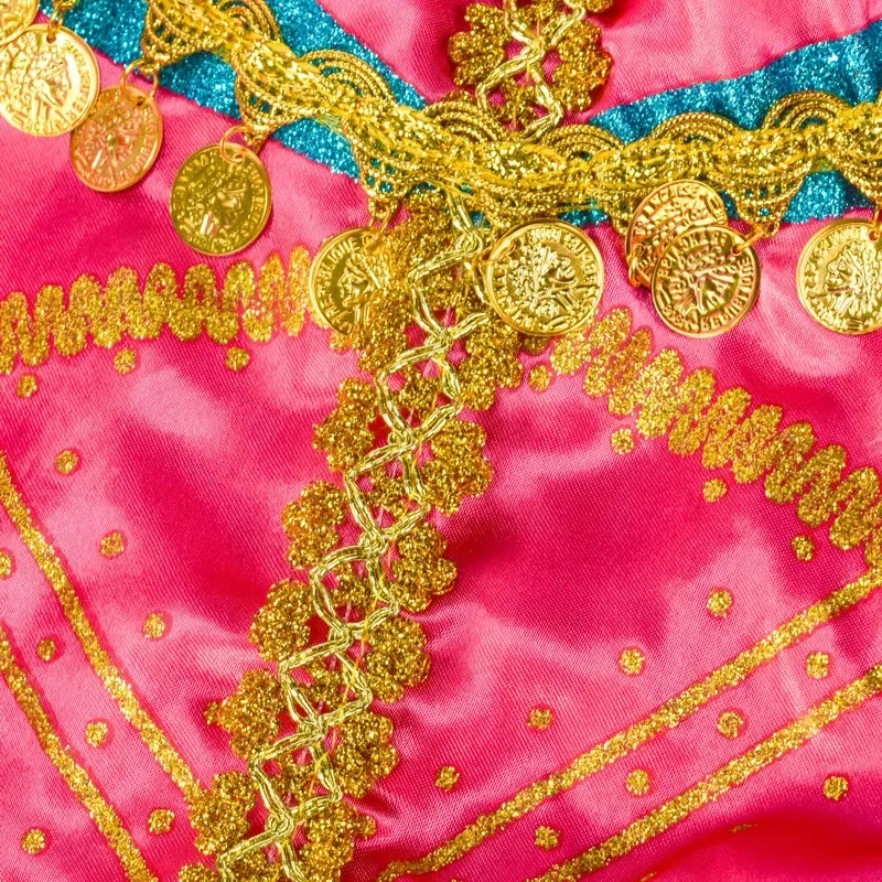 نمط جديد الياسمين الأميرة فستان أحمر وردي لفتاة تأثيري الياسمين الأميرة الصيف فستان مُزين بطباعة عادية + كيب قطعتين البدلة