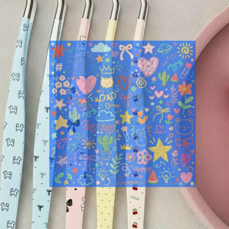 Lash Extension Tweezers - Paslanmaz Çelik Kavisli Çıkartma Cımbızı Yüksek