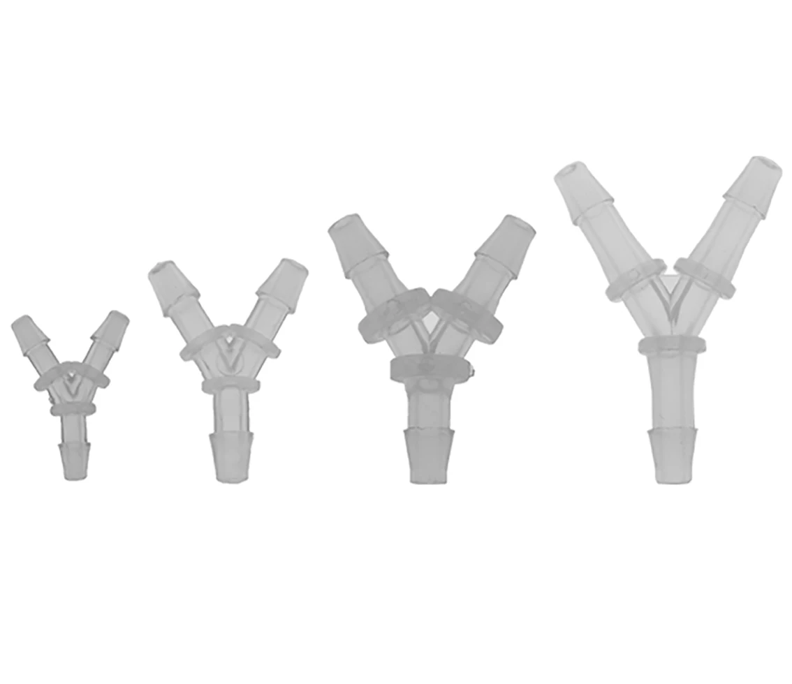 

Y-type Plastic Equal Tee Connectors 11.1-19.5mm Hose Pipe Joints Garden Irrigation Aquarium Tank Silicone Tube Fittings