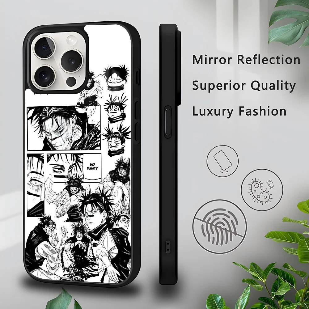 

Jujutsu Kaisen Chos Phone Case For IPhone 16 15 14 13 Pro Max 11 Mini Alex Mirror For Magsafe Wireless Charging Cover