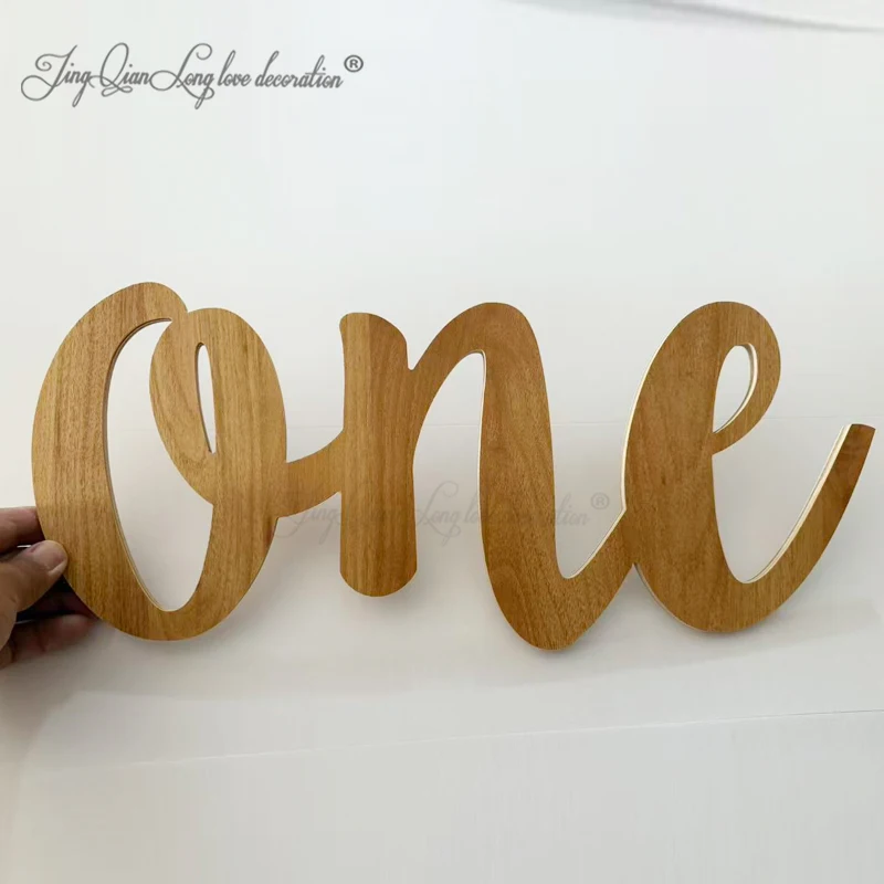

custom Wooden Letters One. Handmade Birthday Decoration Photography. Cake Smash Smash. Free Standing Standing Standing