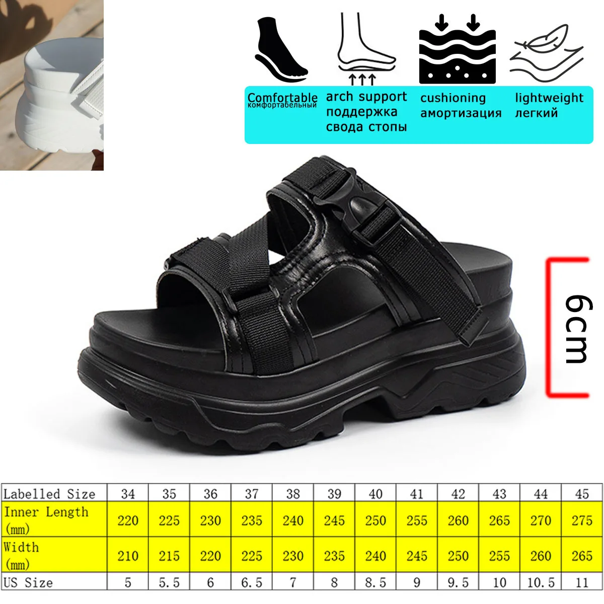 Fujin 2024 vendita calda scarpe da donna estate nuovo stile sandali da donna piattaforma Mujer Sandalias comode infradito scarpe da donna