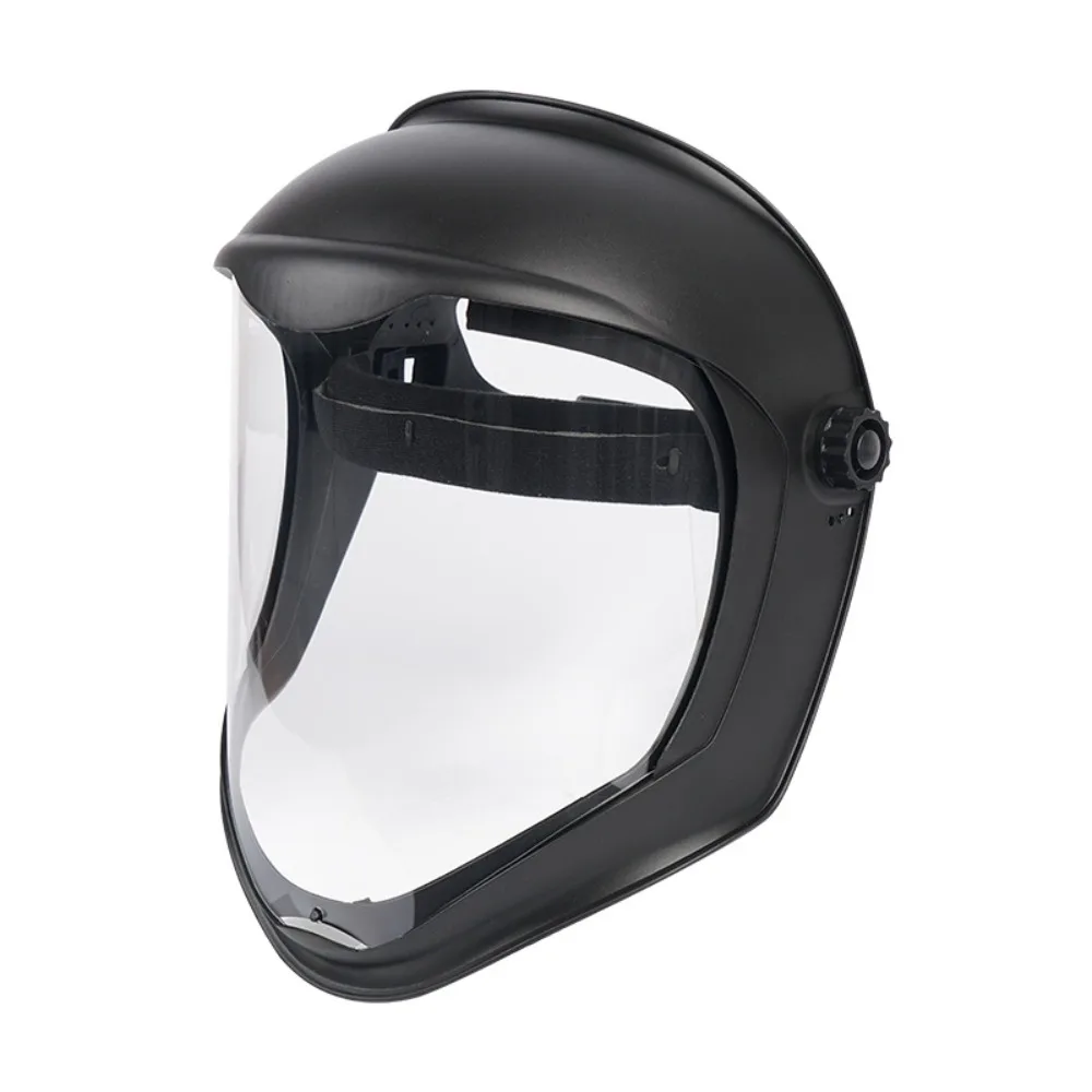 

Full Face Protective Safe Mask, Anti Fog, Anti Impact, Anti Splash, Head Mounted Transparent Dust-proof and Oil Fume Proof Mask