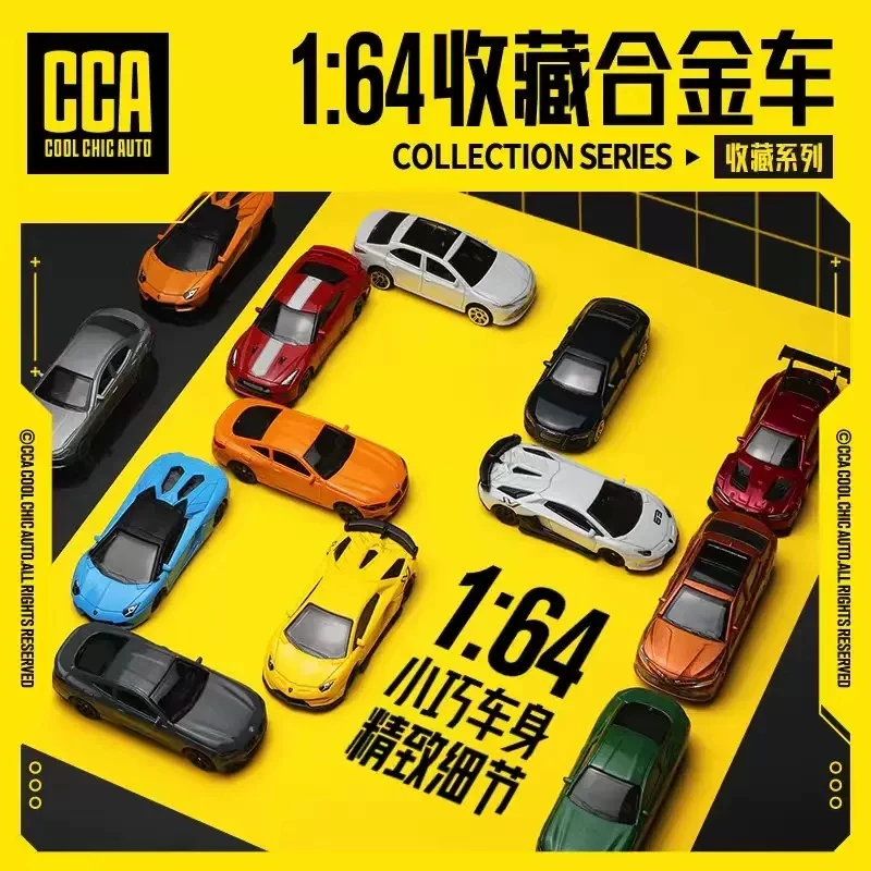 

CCA 1/64 Amarok Pickup truck Huracan Sports Car Diecast Model Car Four Wheel Sliding Collection Model Of Children's Toy Car