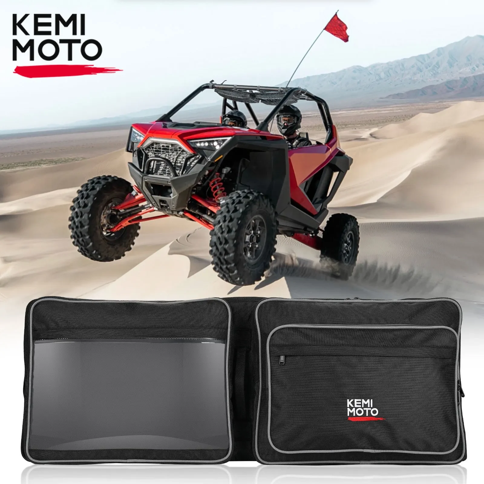 

KEMIMOTO UTV Overhead Roof Bag Compatible with Polaris RZR PRO XP/XP4 RZR XP 4 1000 Turbo S 2019-2024 1680D Roof Storage Bag