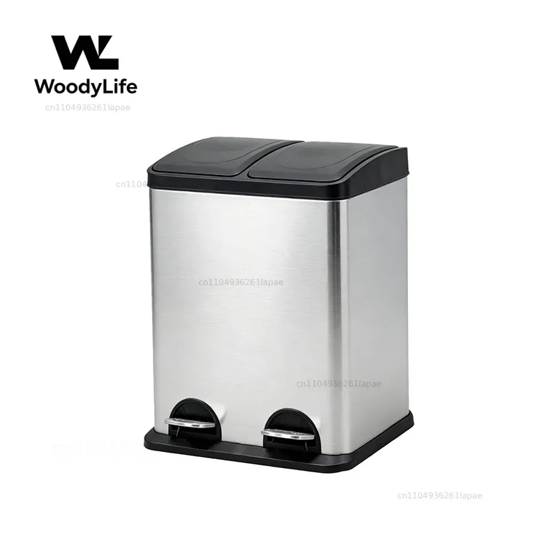 Durable 30L 40L Kitchen Recycling Bin Indoor Outdoor Catering Kitchen Garbage Recycling Trash Can Garbage Sorting
