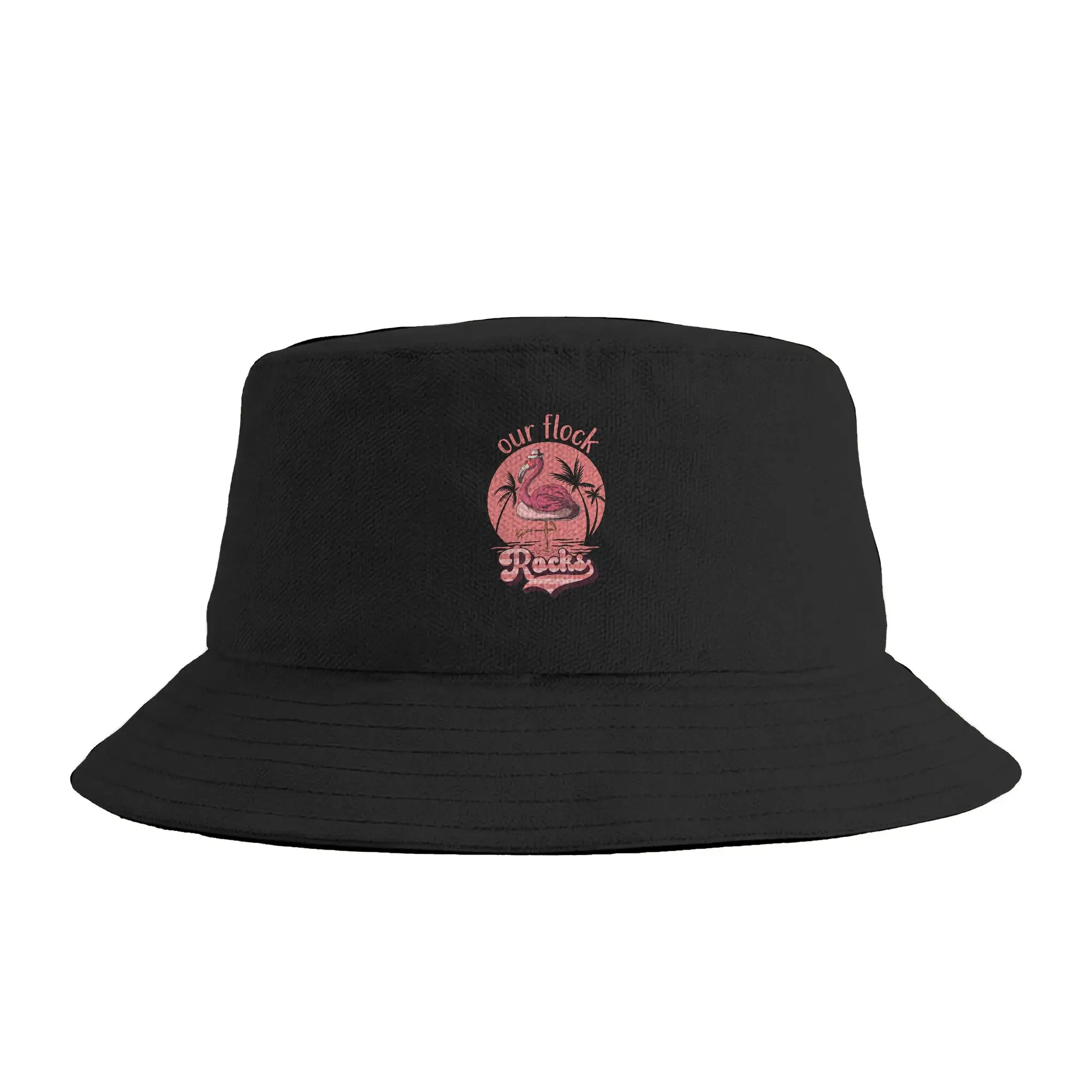Nuestro Grupo Familiar es Genial: Divertidos Trajes de Flamencos para Vacaciones  Sombrero tipo pescador unisex, gorros casuales para viajes y senderismo, sombreros para el sol