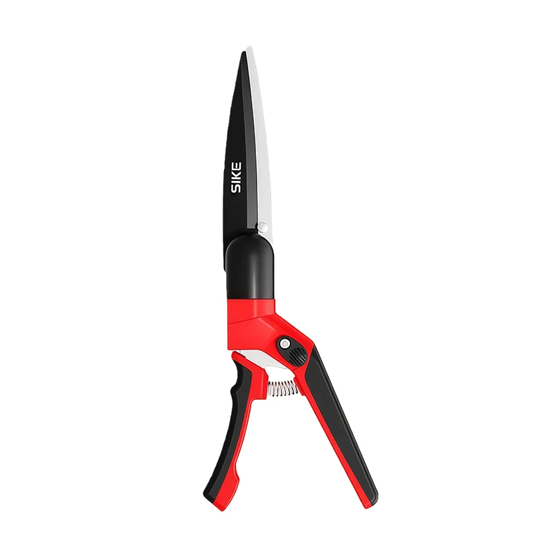 Garden Pruning Shears SK5 Steel Coated Blade Professional Hedge Scissors Lawn Edger with Carry Bag