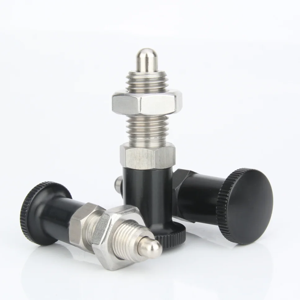 

MJ210-B Reset Type Index Plunger m8 Retractable Locking Pin Stainless Steel Knob Plunger For Cabinets Appliances Automotive