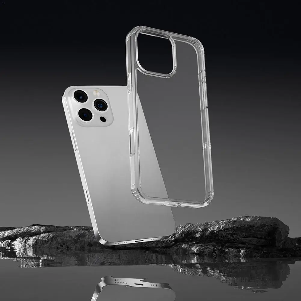 FOR IPhone16 Pro Max Transparent Fall-resistant Soft Shell Anti-drop Heat-resistant Soft Shell Protects Phone Case Accessories