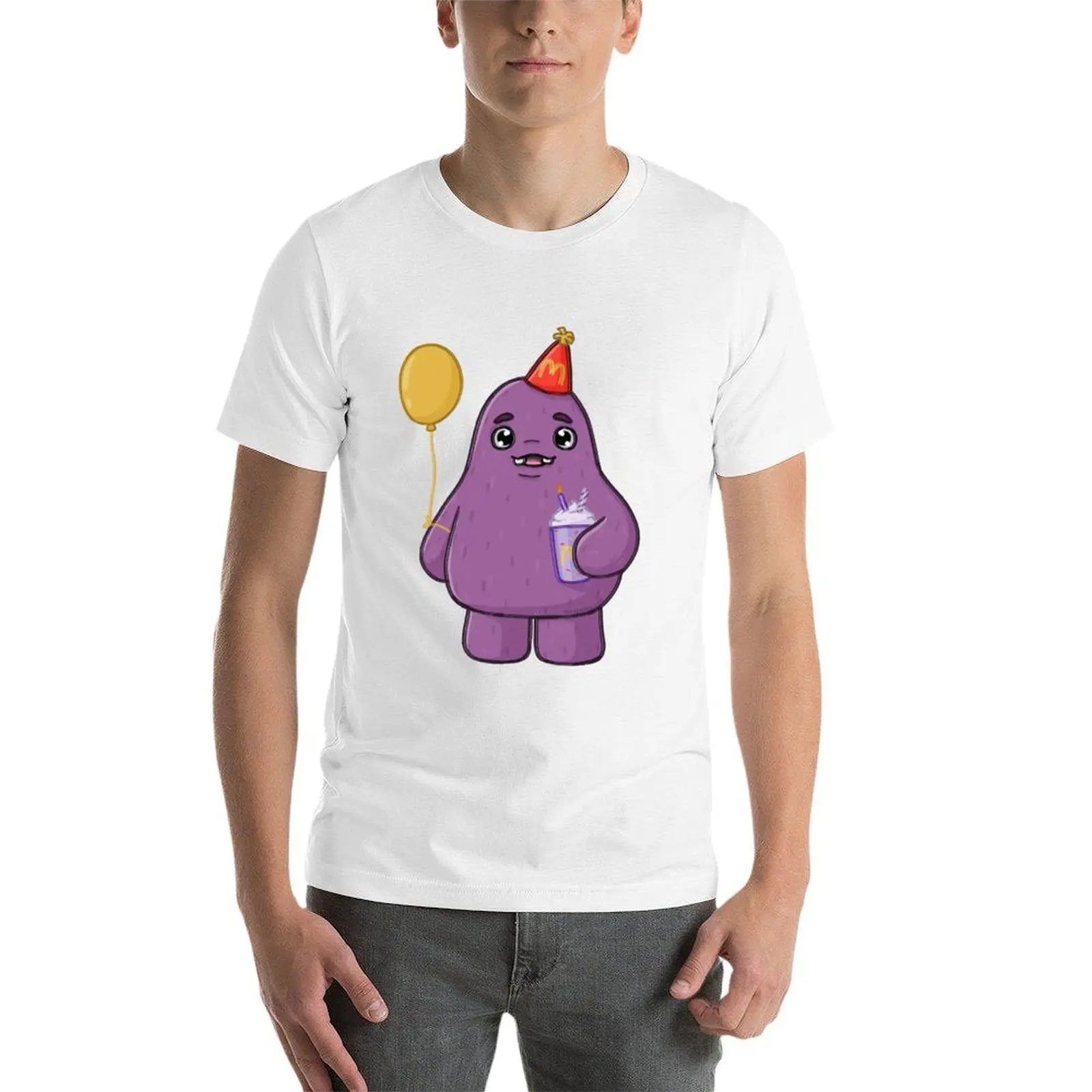 تي شيرت Grimace لعيد الميلاد مع تي شيرت مطبوع تي شيرت شخصي