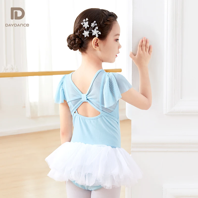 Gymnastics Leotard Girls Splice Ballet Leotards Cotton Dance Leotard Fake Two-Pieces Leotards Dancing Bodysuit For Girls