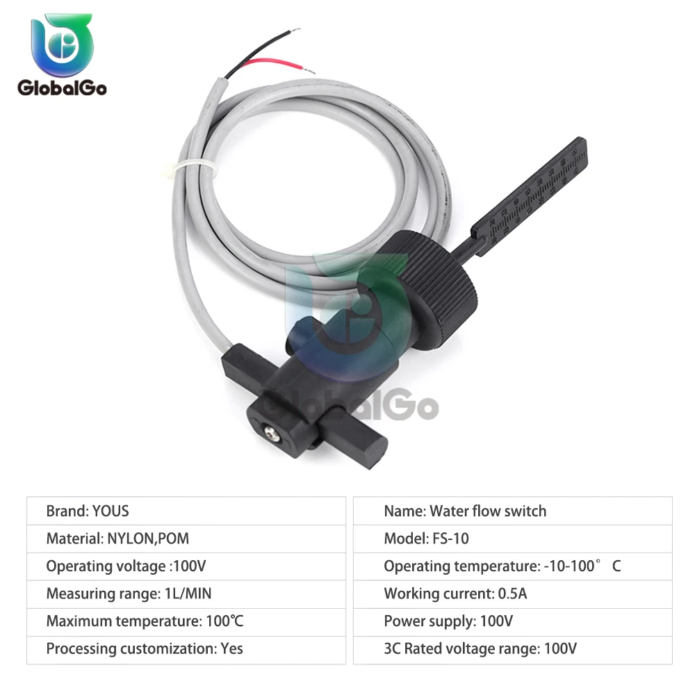 Imagem -06 - Detector de Fluxo de Água Interruptor de Fluxo de Defletor de Seis Ponto à Prova de Explosão W20 Sensor Magnético de pá Longo