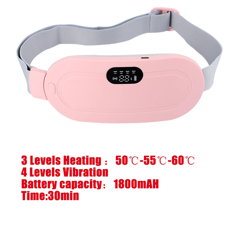 

Electric Period Cramp Massager Vibrating Heating Belt for Menstrual Waist Stomach Abdominal Warm Palace Belt