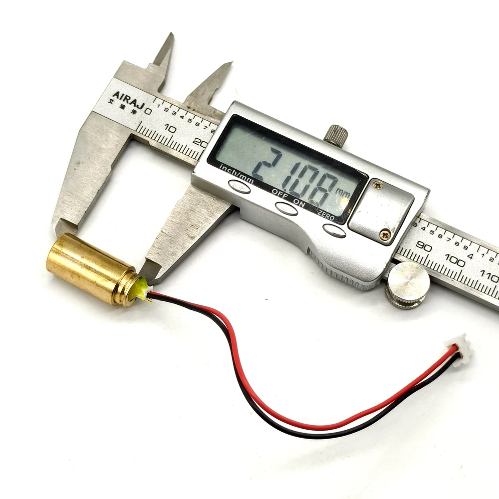571nm 10mw وحدة ليزر نقطة صفراء DC2V-12 * 21mm #6
