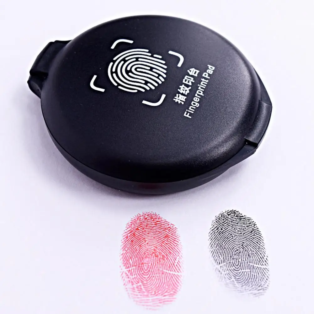 Fingerprint Ink Pad Thumbprint Ink Pad Office Stamp Notary Supplies Identification Fingerprint Card Stamp Pad Fingerprint Pad