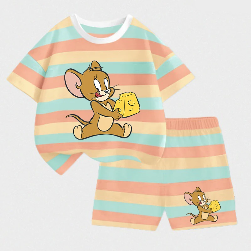 Kaus Anak Laki-laki Tom dan Je - Summer Clothing Gifts ulasan dan harga